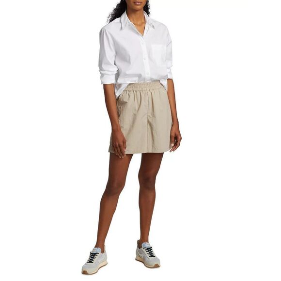 New RAG & BONE Maxine Cotton Button Front Shirt in White Size Large - Picture 4 of 7